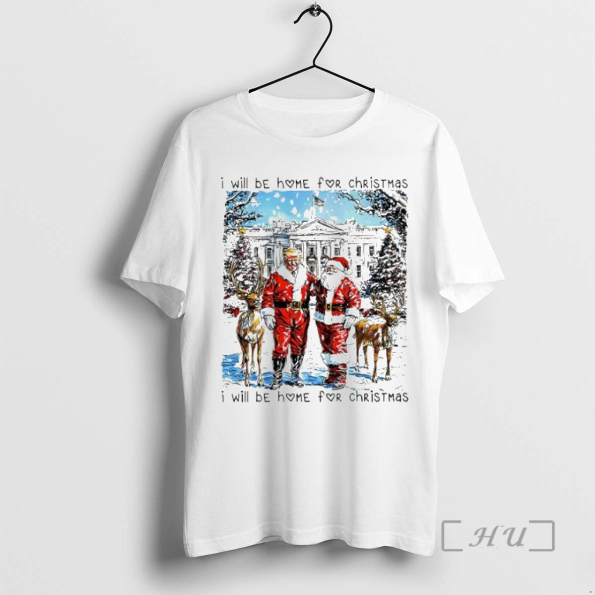 Officials I Will Be Home For Christmas Santa Trump T-Shirts, Hoodie, Sweatshirt | InkNestWear.com