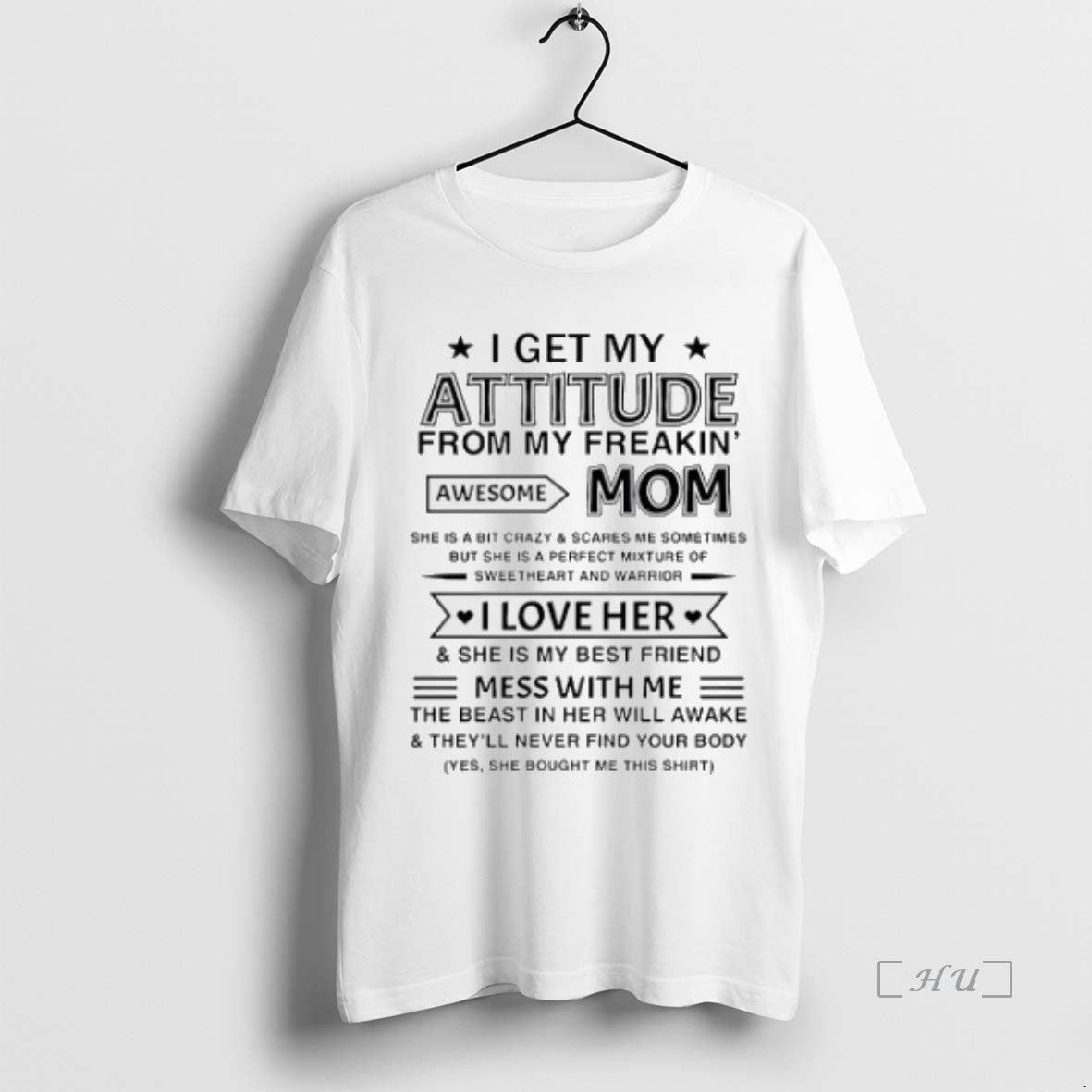 Officials I Get My Attitude From My Freakin Awesome Mom T-Shirts, Hoodie, Sweatshirt | InkNestWear.com