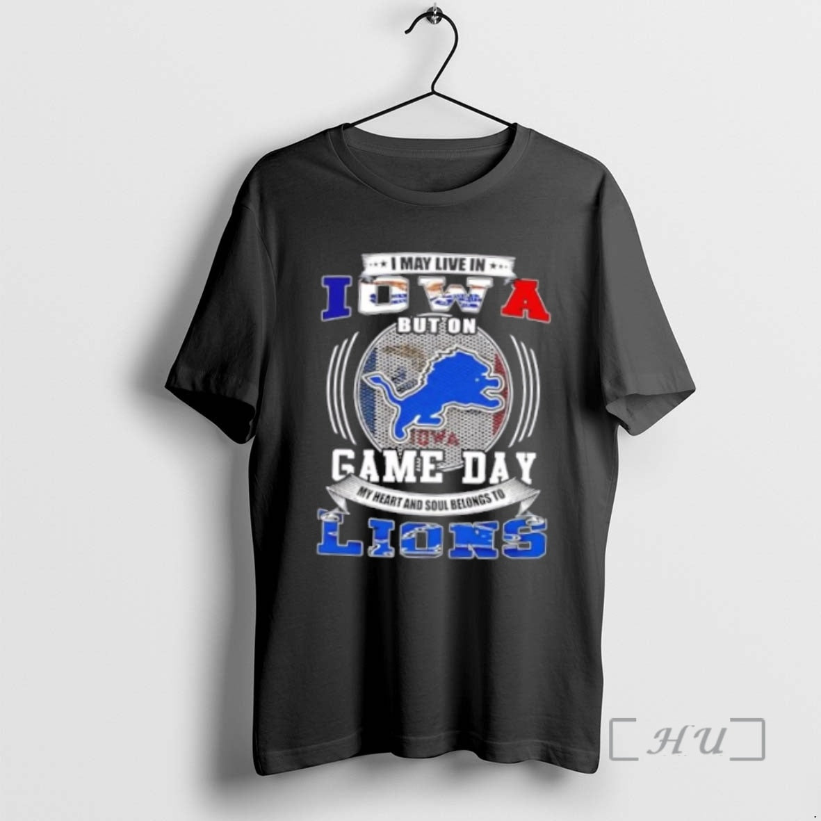 Officials I May Live In Iowa But On Game Day Detroit Lions Football Premium T-Shirts, Hoodie, Sweatshirt | InkNestWear.com