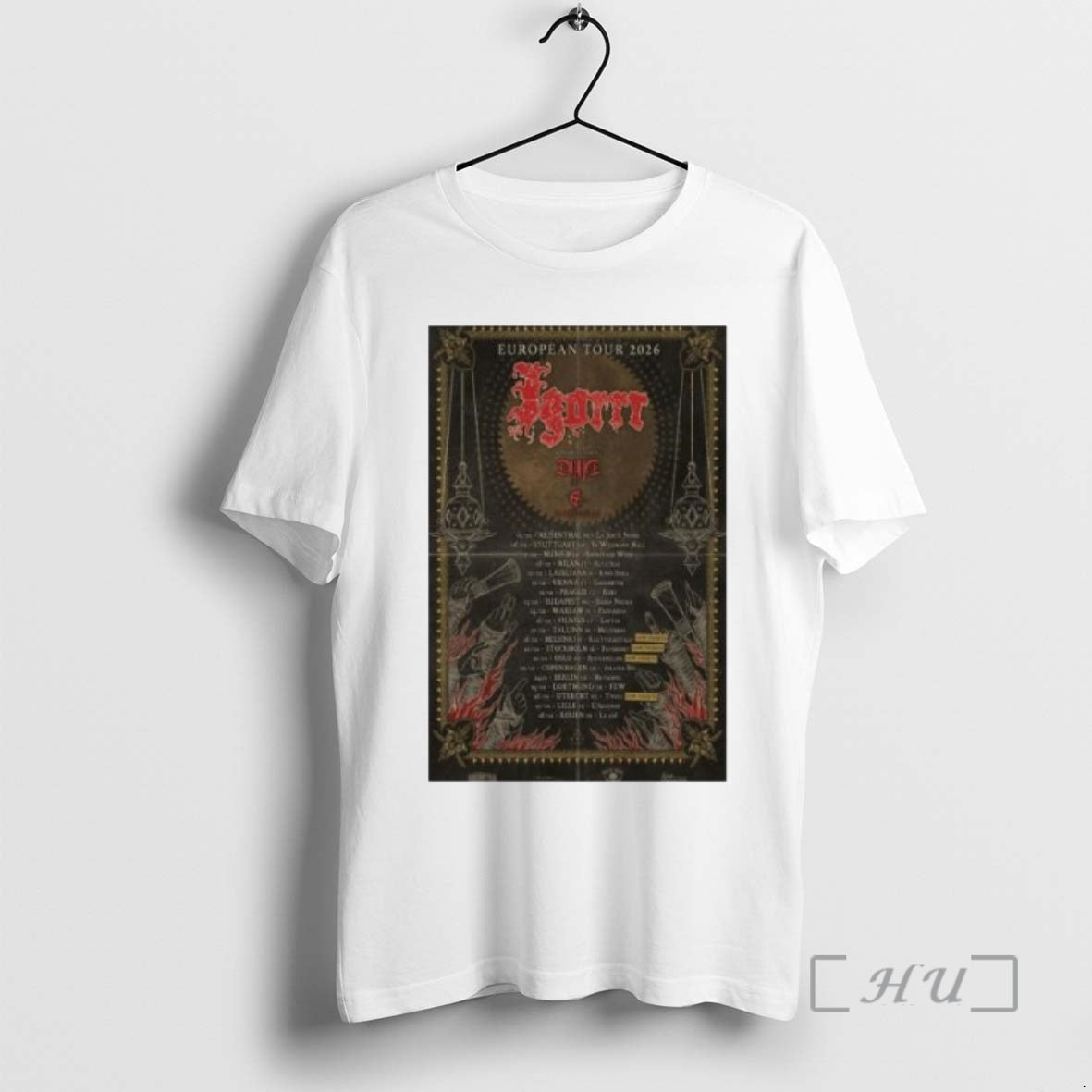 Officials Igorrr European Tour 2026 Circle White T-Shirts, Hoodie, Sweatshirt | InkNestWear.com
