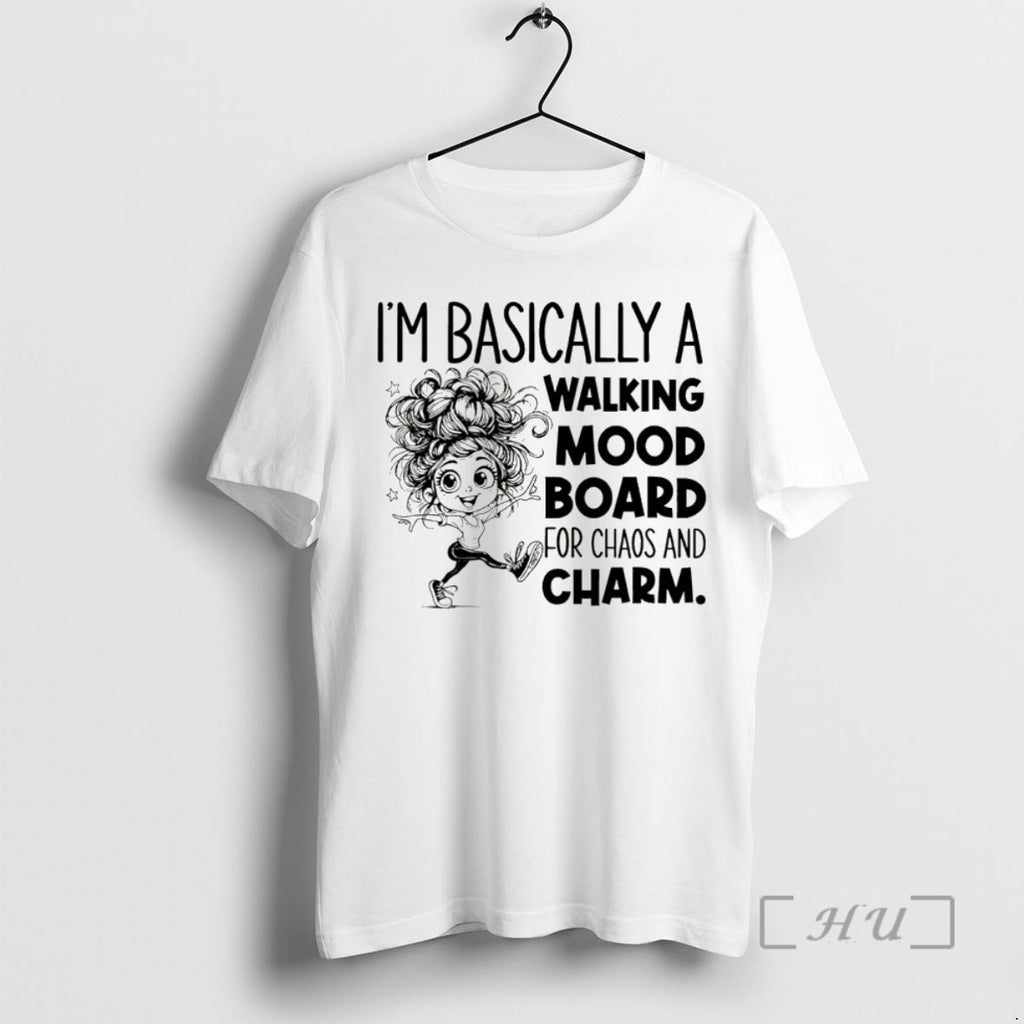 Officials Im Basically A Walking Mood Board For Chaos And Charm Christmas T-Shirts, Hoodie, Sweatshirt | InkNestWear.com