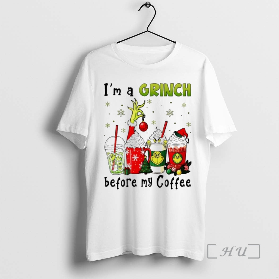 Officials Im A Grinch Before My Coffee Christmas T-Shirts, Hoodie, Sweatshirt | InkNestWear.com