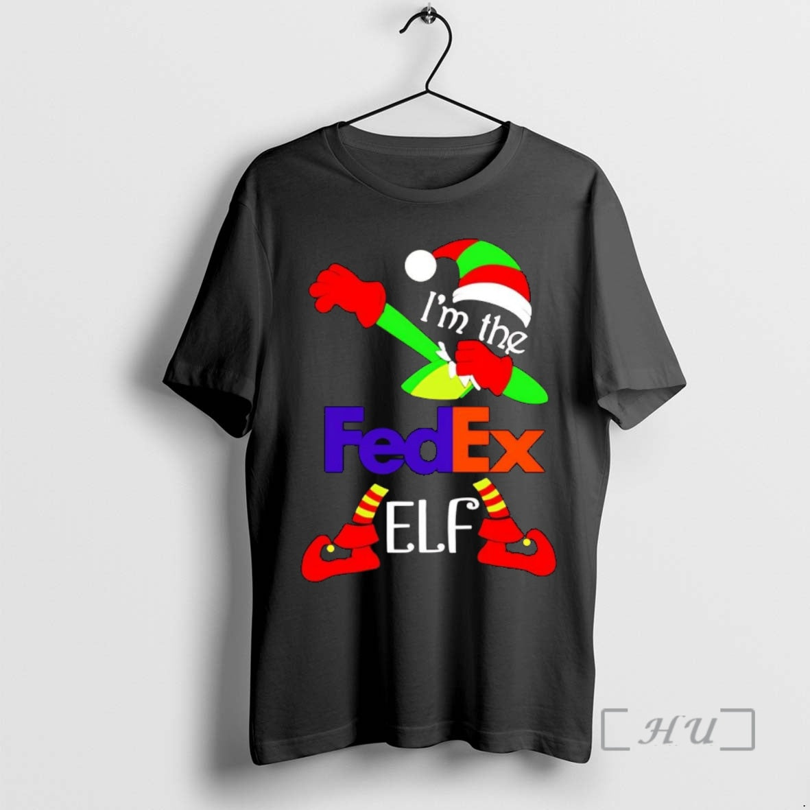 Officials Im The Fedex Elf Dabbing Christmas T-Shirts, Hoodie, Sweatshirt | InkNestWear.com