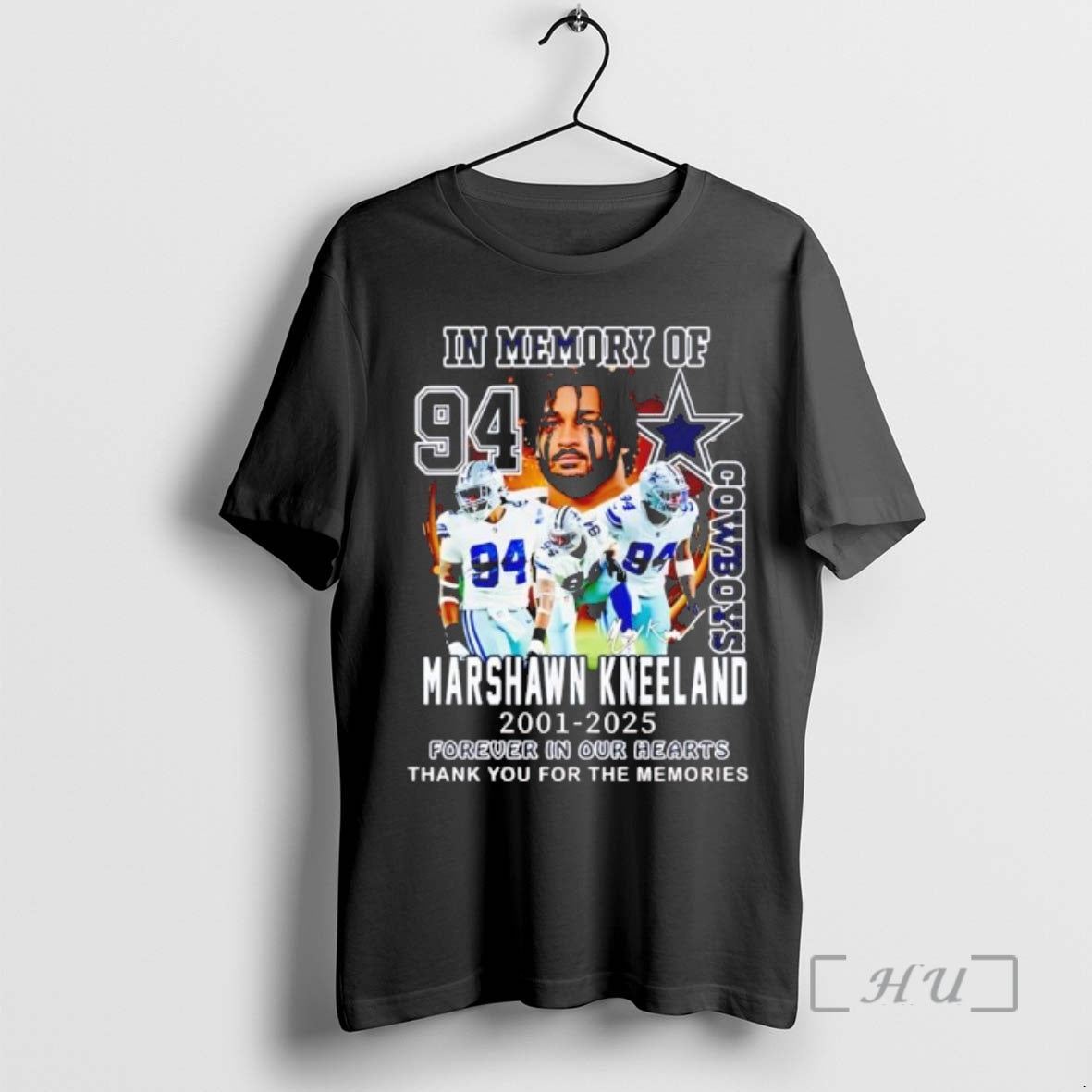 Officials In Memory Of Cowboys Marshawn Kneeland 2021 2025 Forever In Our Hearts Black Premium T-Shirts, Hoodie, Sweatshirt
