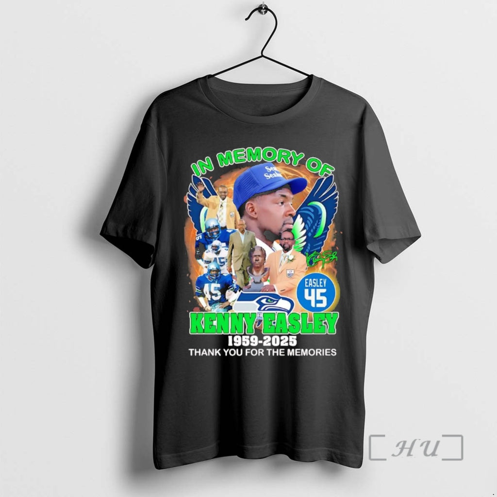 Officials In Memory Of Kenny Easley 1959 2025 Thank You For The Memories Premium T-Shirts, Hoodie, Sweatshirt