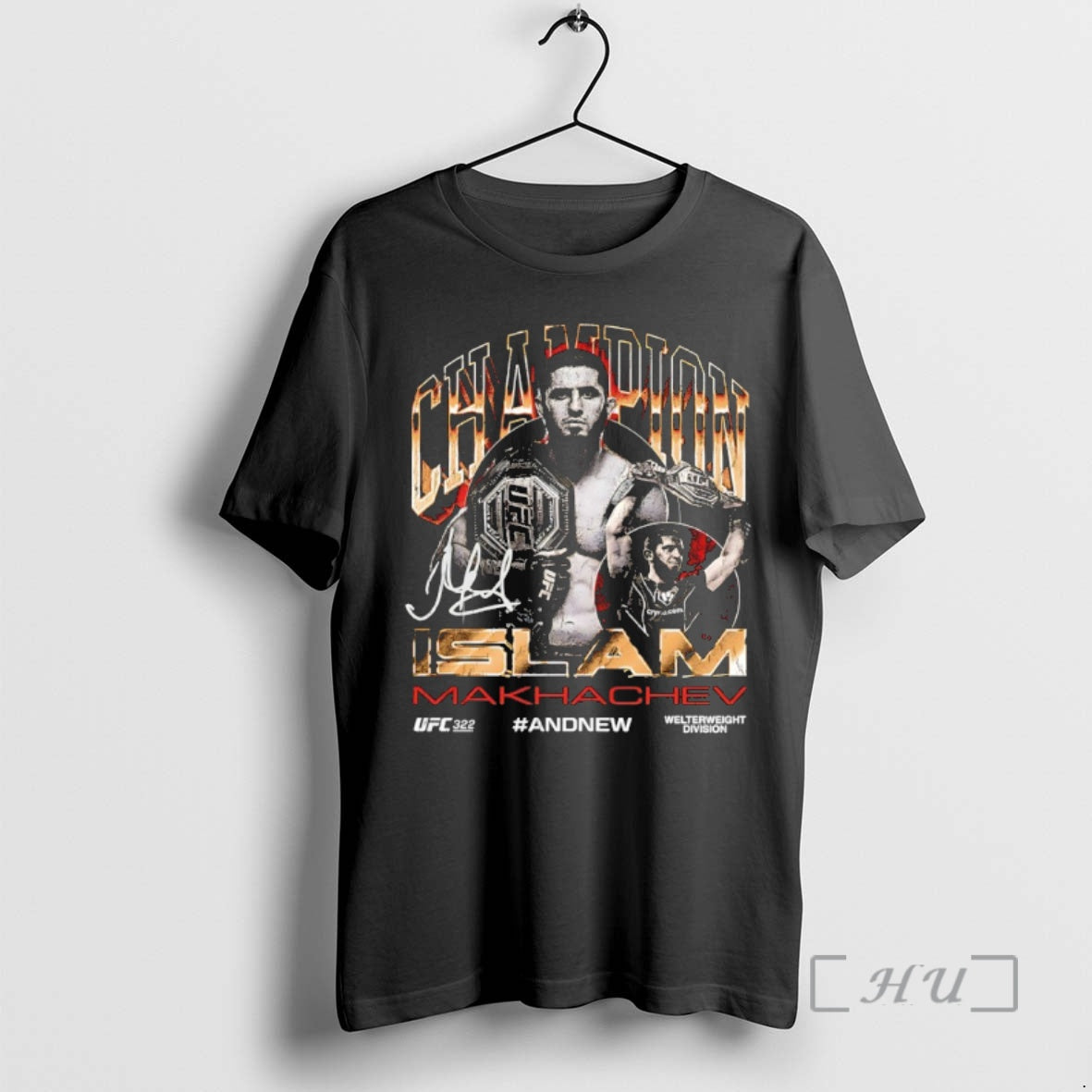 Officials Islam Makhachev Ufc 322 Welterweight Division Champion Signature T-Shirts, Hoodie, Sweatshirt | InkNestWear.com