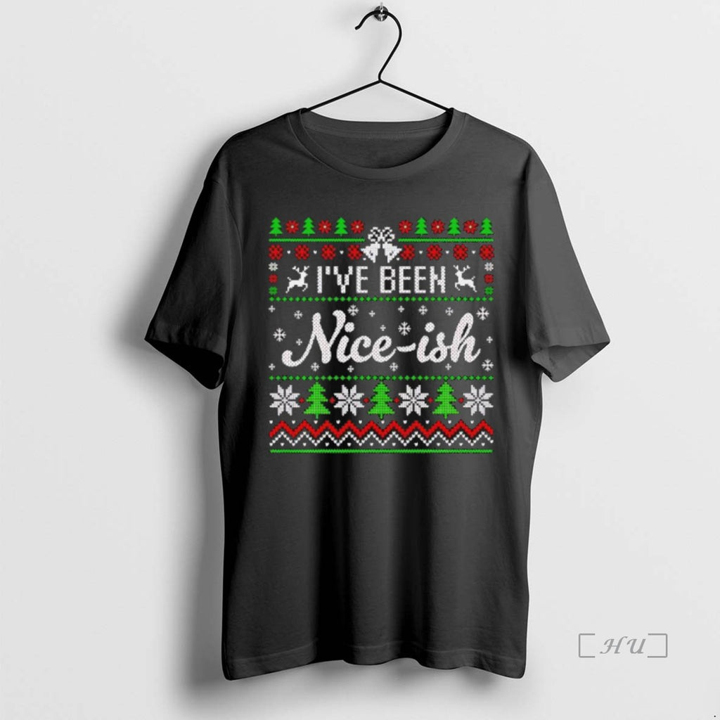 Officials Ive Been Nice Ish Ugly Christmas Black T-Shirts, Hoodie, Sweatshirt | InkNestWear.com