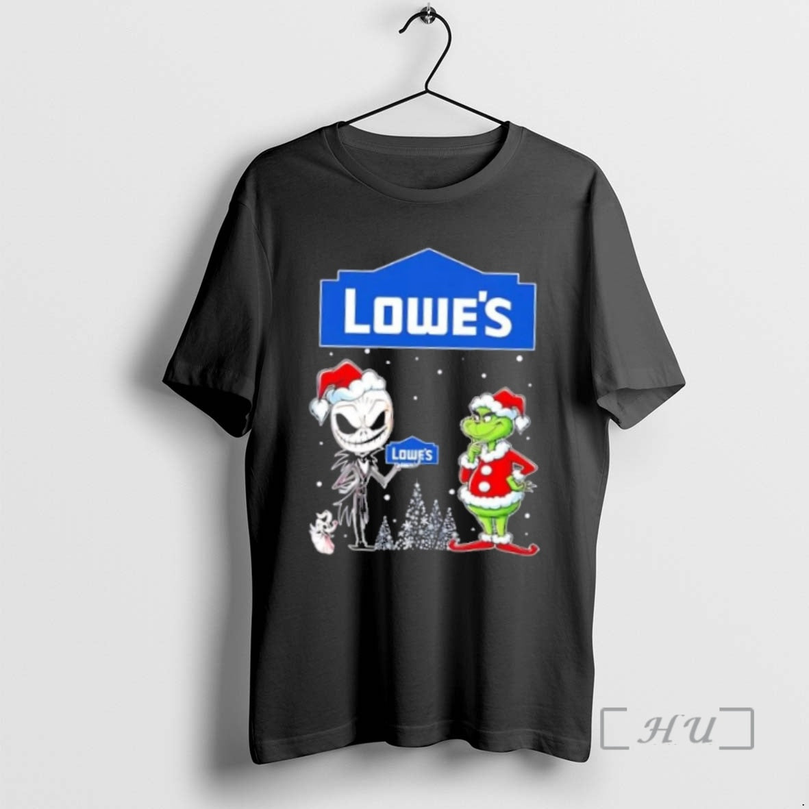 Officials Jack Skellington And Grinch X Lowes Is This Jolly Enough Christmas Premium T Shirts Hoodie, Sweatshirt