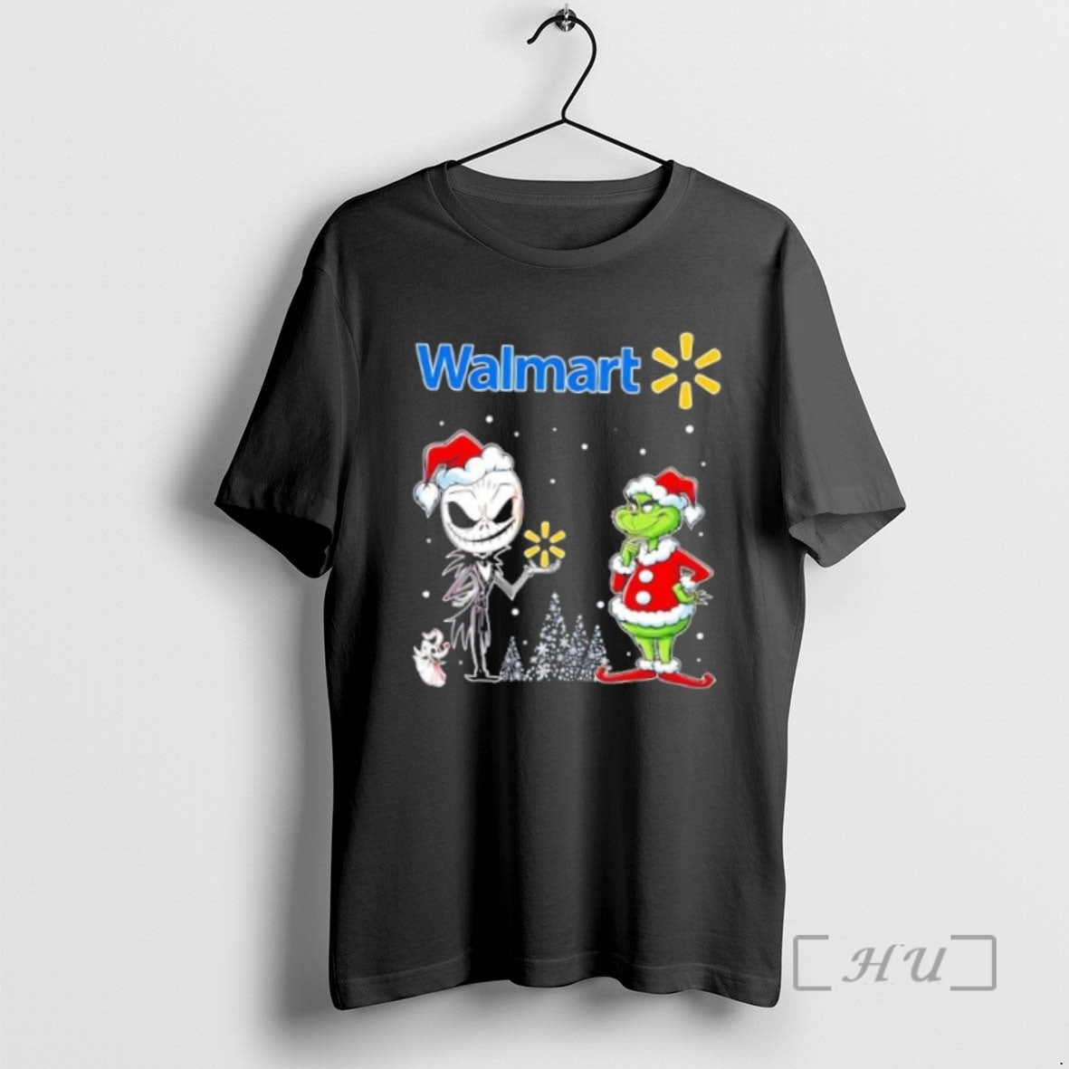 Officials Jack Skellington And Grinch X Walmart Is This Jolly Enough Christmas Premium T Shirts Hoodie, Sweatshirt