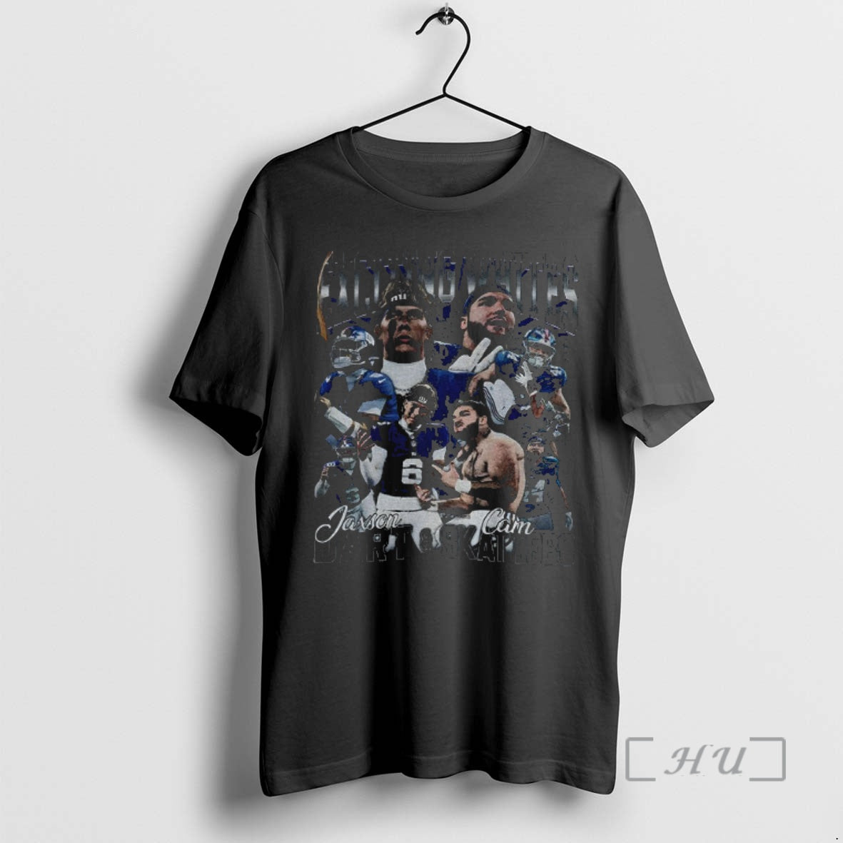 Officials Jaxson Dart And Cam Skattebo Step Exciting White New York Football Retro Premium T-Shirts, Hoodie, Sweatshirt