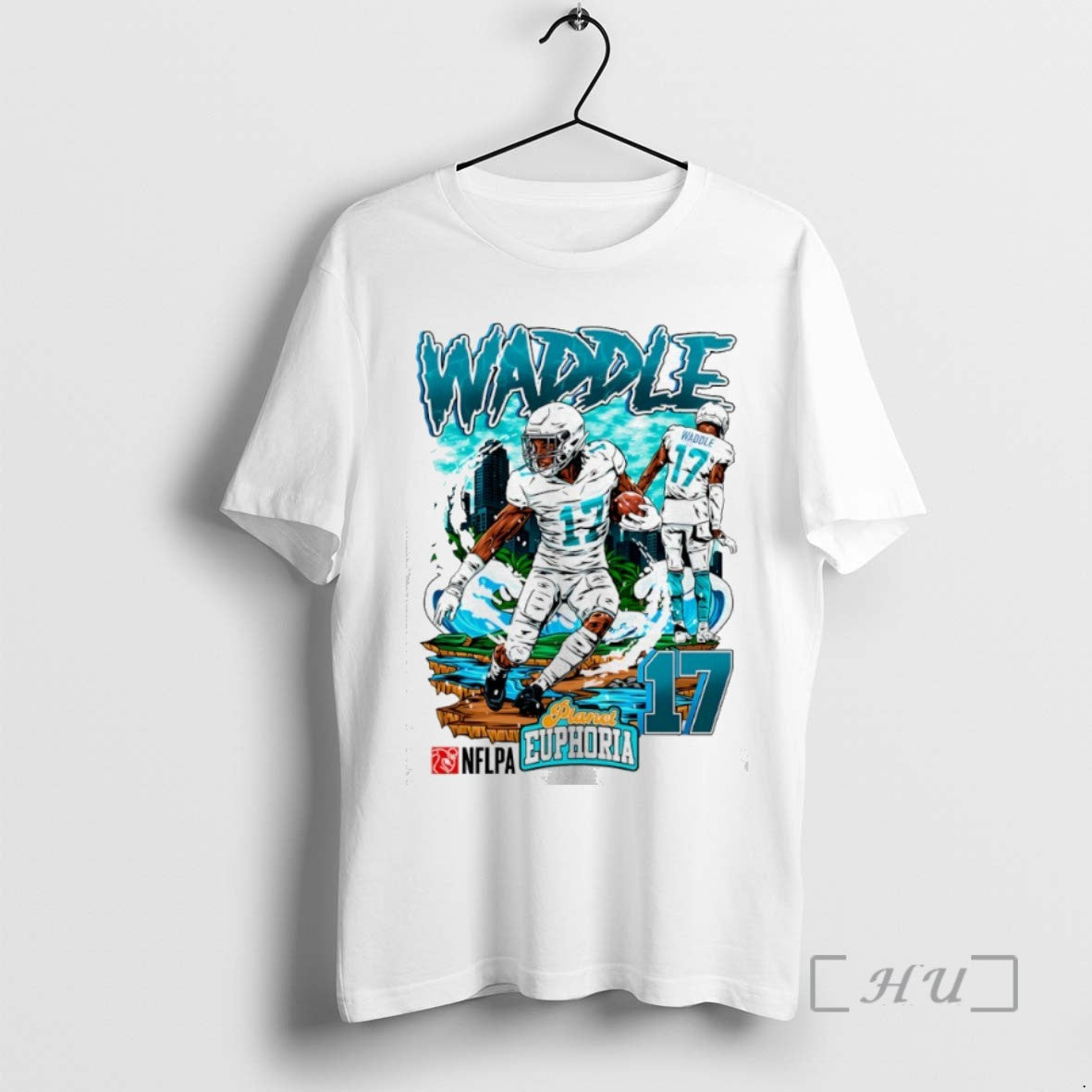Officials Jaylen Waddle 17 Miami Dolphins Wide Receiver Comic T Shirt Sweater