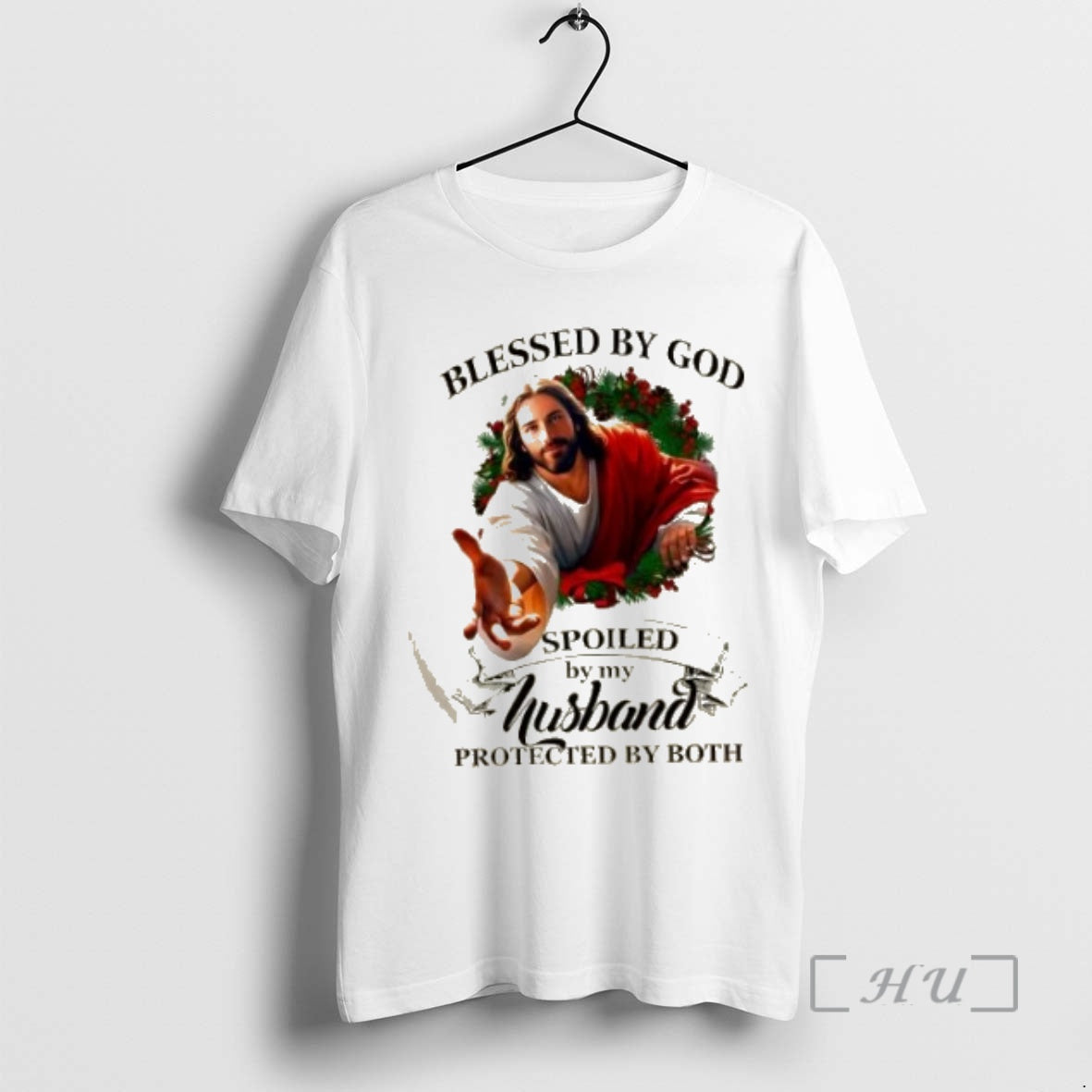 Officials Jesus Blessed By God Spoiled By My Husband Protected By Both Premium T Shirts Hoodie, Sweatshirt | InkNestWear.com
