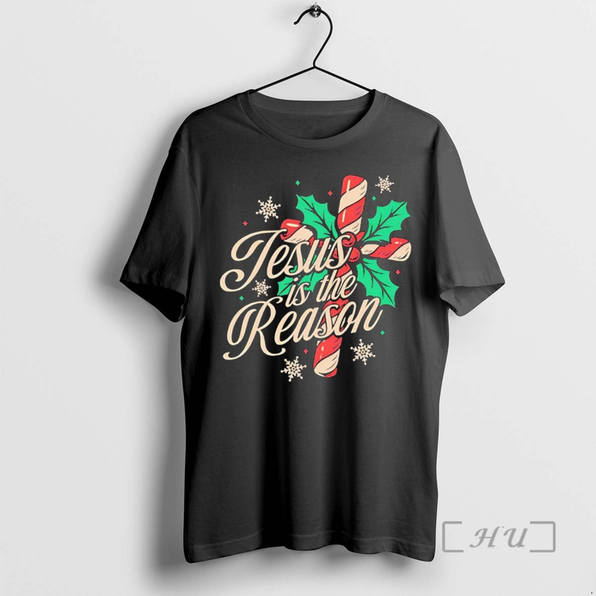 Officials Jesus Is The Reason Crossed Candy Cane Christmas T-Shirts, Hoodie, Sweatshirt | InkNestWear.com