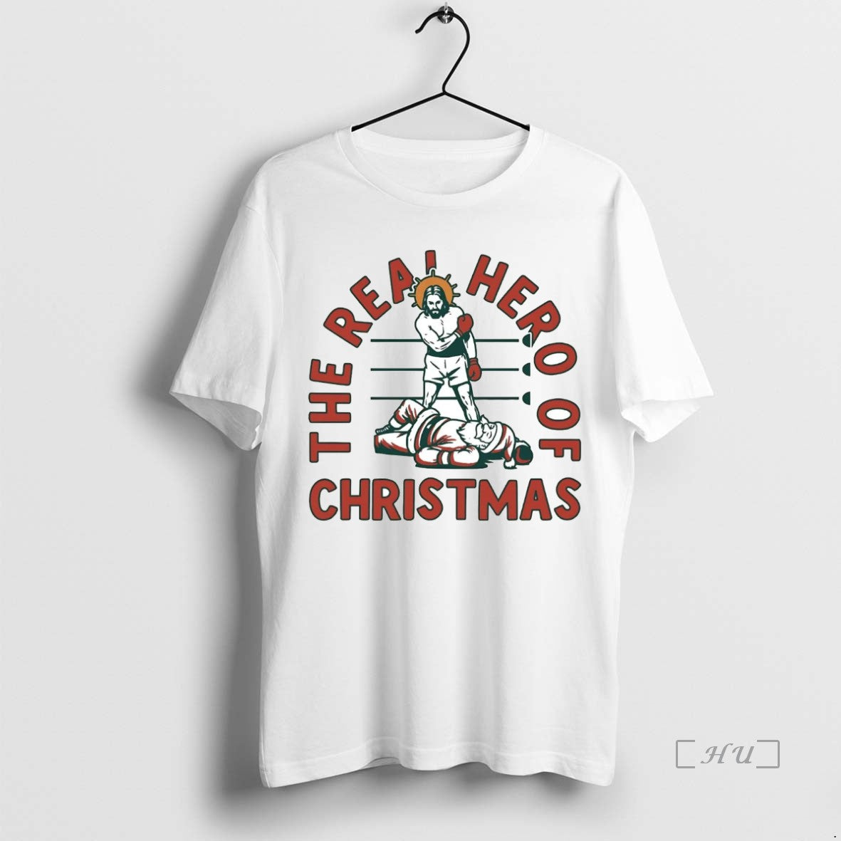 Officials Jesus The Real Hero Of Christmas T-Shirts, Hoodie, Sweatshirt | InkNestWear.com