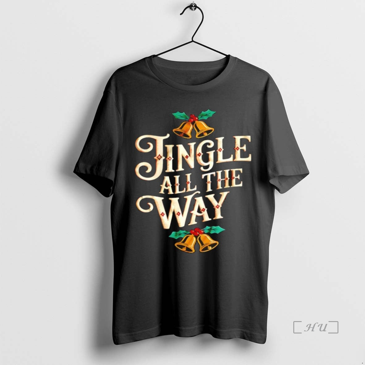 Officials Jingle All The Way Festive Bells Christmas Black T-Shirts, Hoodie, Sweatshirt | InkNestWear.com