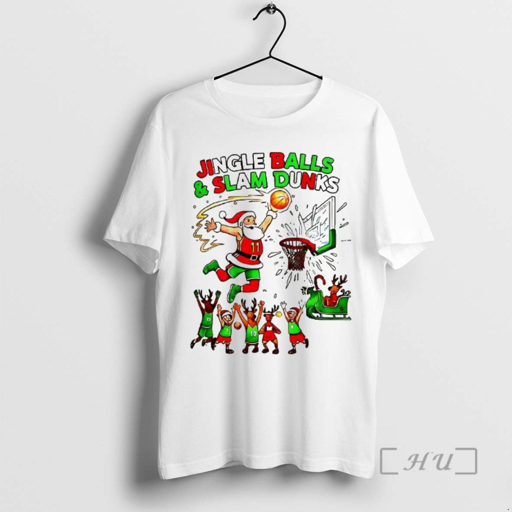 Officials Jingle Balls And Slam Dunks Christmas T-Shirts, Hoodie, Sweatshirt | InkNestWear.com