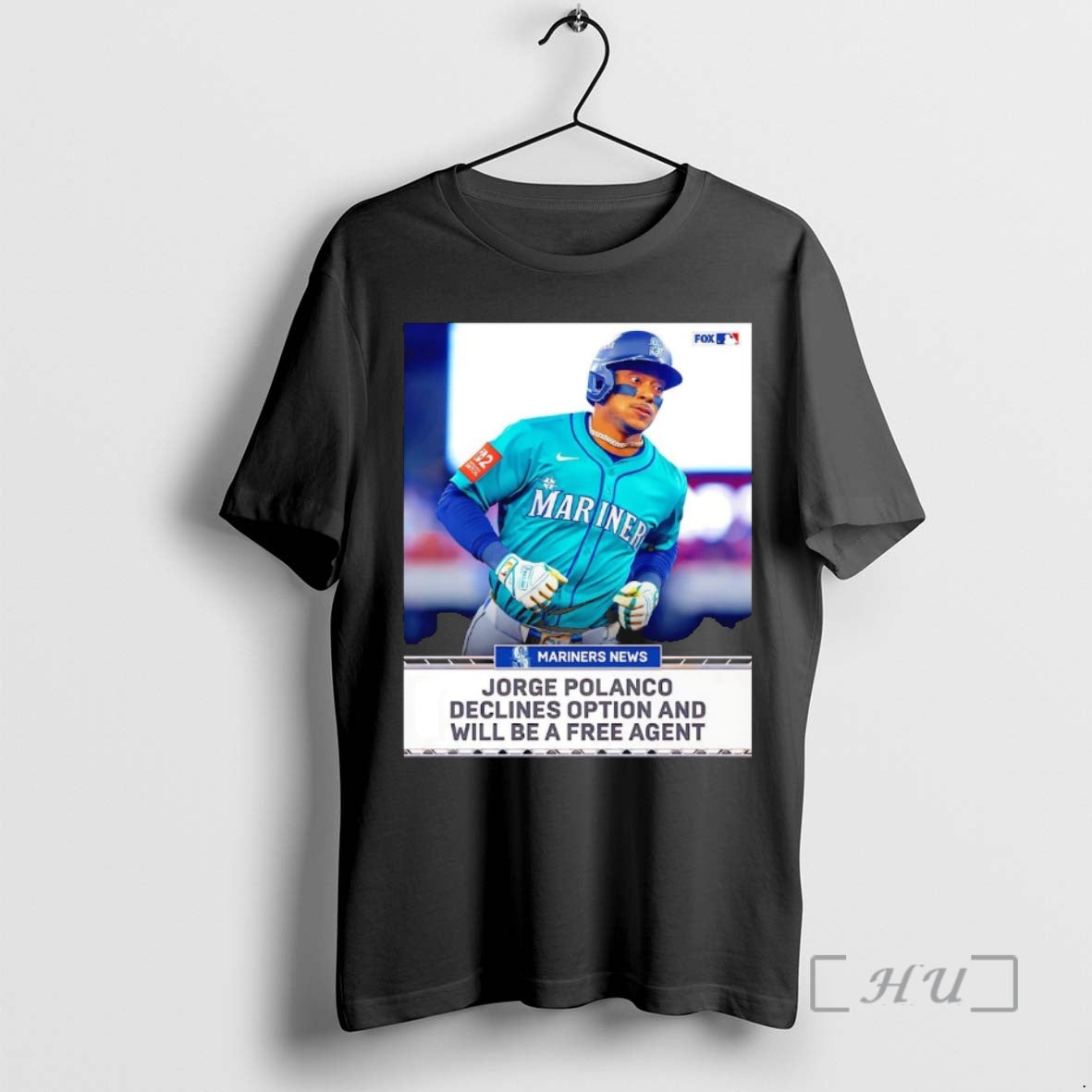Officials Jorge Polanco Declines Option And Will Be A Free Agent Mariners Premium T Shirts Hoodie, Sweatshirt