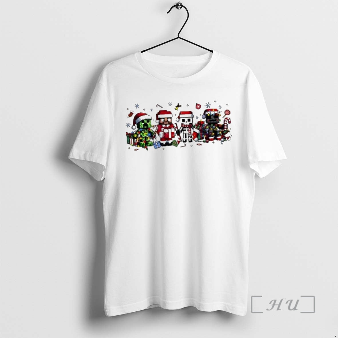 Officials Just A Jolly Creeper Gamer Character Christmas T-Shirts, Hoodie, Sweatshirt | InkNestWear.com