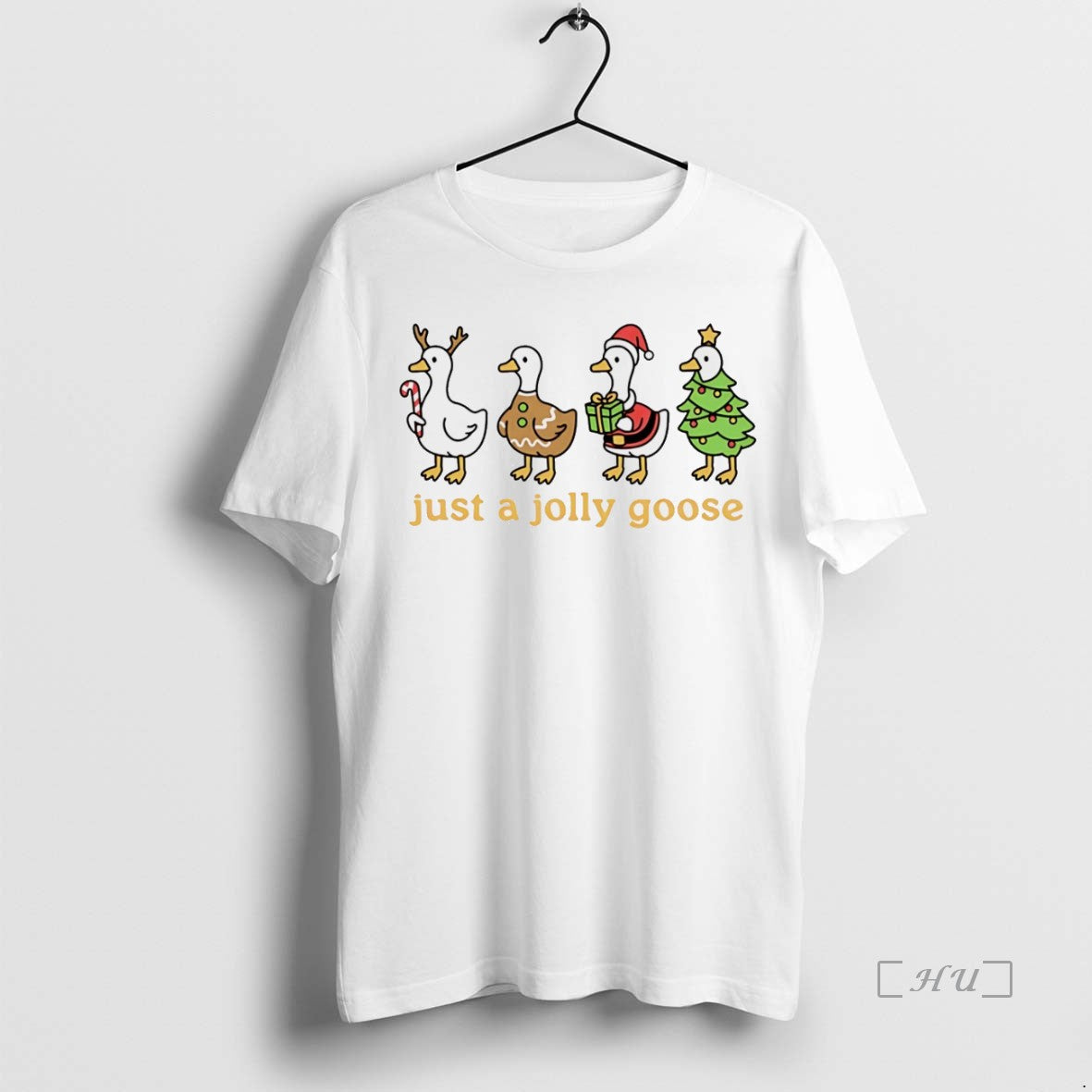 Officials Just A Jolly Goose Christmas White T-Shirts, Hoodie, Sweatshirt | InkNestWear.com