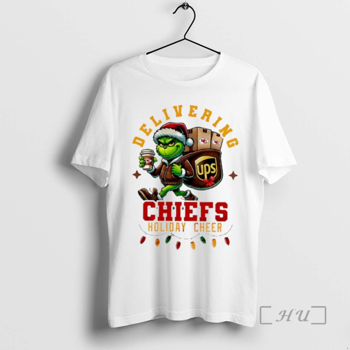 Officials Kansas City Chiefs Grinch Delivering Ups Holiday Cheer Christmas T-Shirts, Hoodie, Sweatshirt | InkNestWear.com