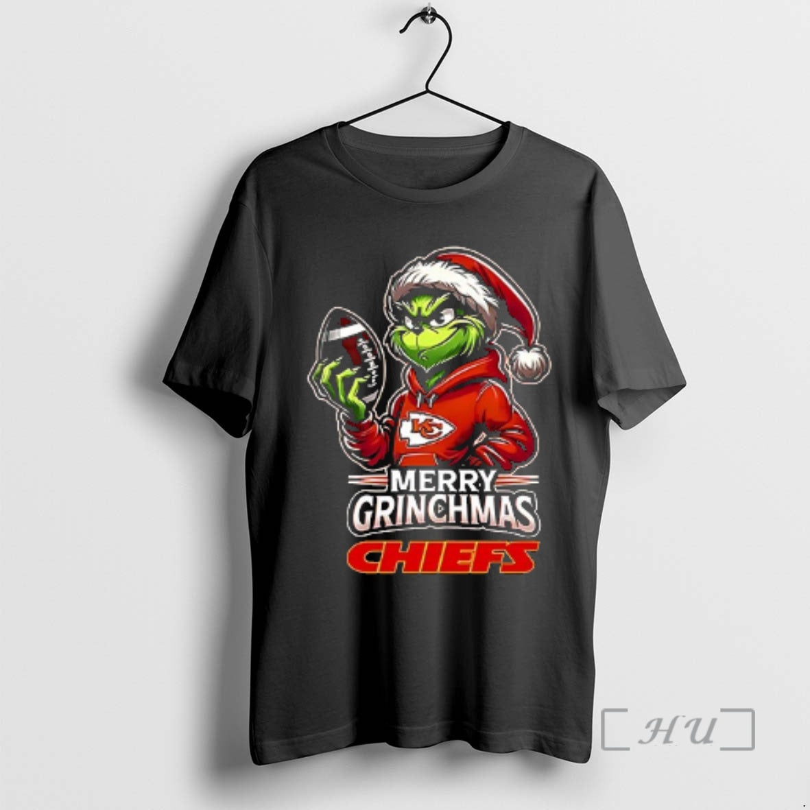 Officials Kansas City Chiefs Merry Grinchmas They Hate Us Because They Aint Us Double Sided T-Shirts, Hoodie, Sweatshirt