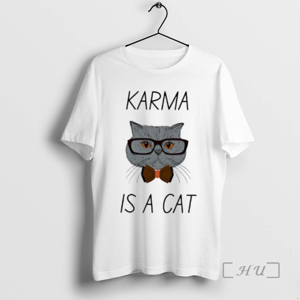 Officials Karma Is A Cat T-Shirts, Hoodie, Sweatshirt | InkNestWear.com