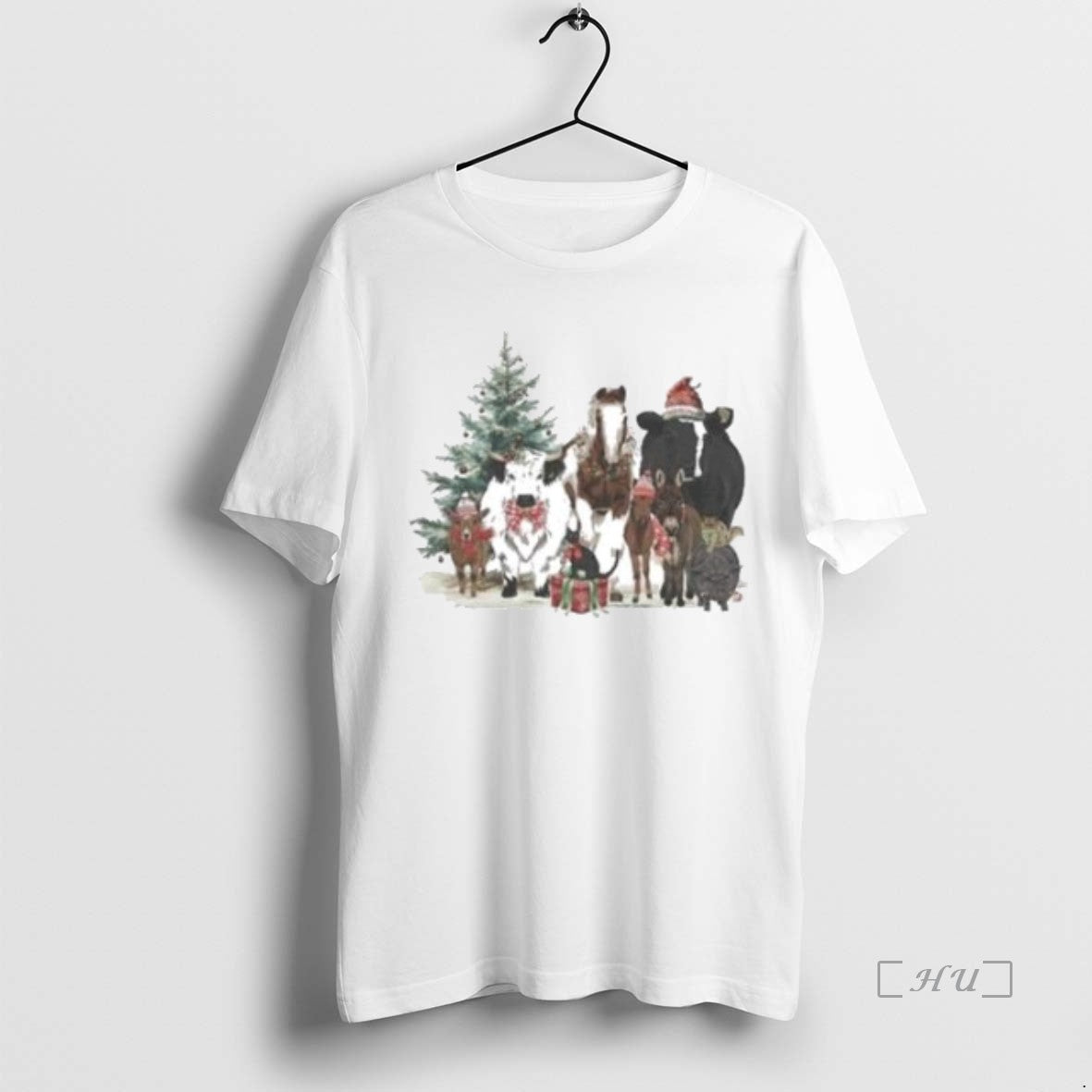 Officials Katie Van Slyke Festive Farm Christmas 2025 Circle White T-Shirts, Hoodie, Sweatshirt | InkNestWear.com