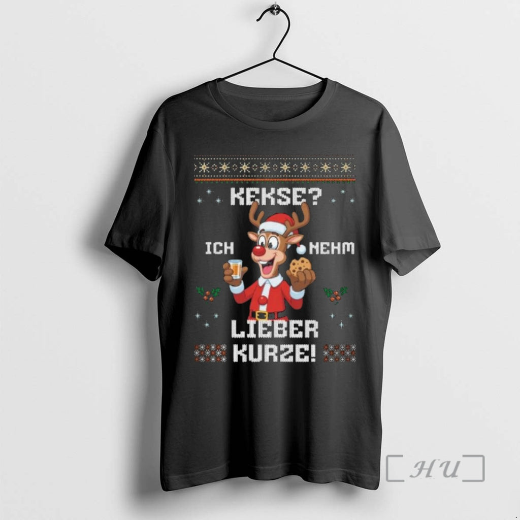 Officials Kekse Ich Nehm Lieber Kurze Ugly Christmas T-Shirts, Hoodie, Sweatshirt | InkNestWear.com