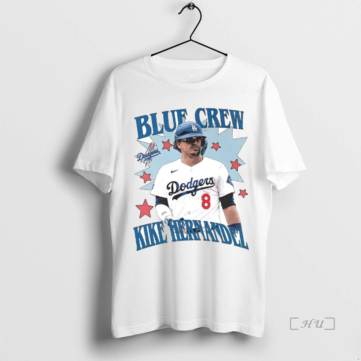 Officials Kike Hernandez Blue Crew Dodgers T-Shirts, Hoodie, Sweatshirt | InkNestWear.com