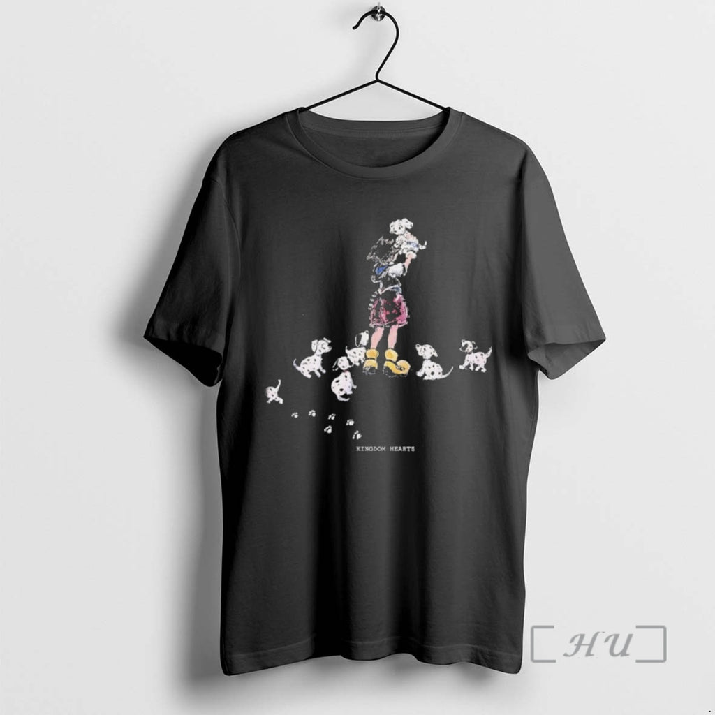 Officials Kingdom Hearts Little Girl Hugs A Puppy While Many Spotted Dogs Gather Around Her T-Shirts, Hoodie, Sweatshirt