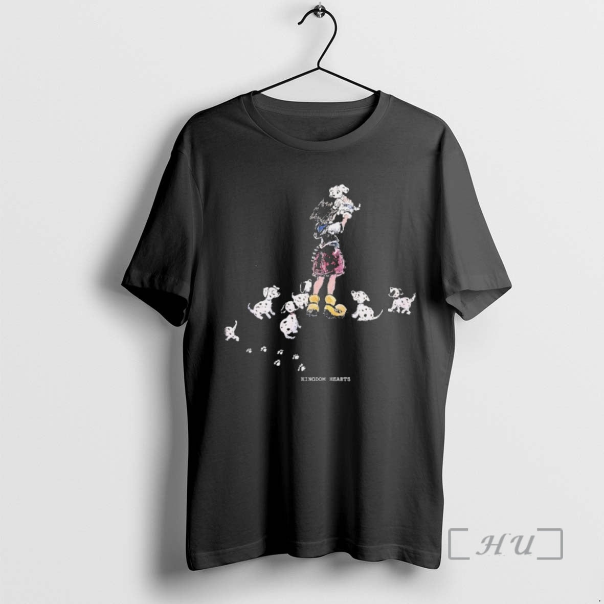 Officials Kingdom Hearts Little Girl Hugs A Puppy While Many Spotted Dogs Gather Around Her T-Shirts, Hoodie, Sweatshirt