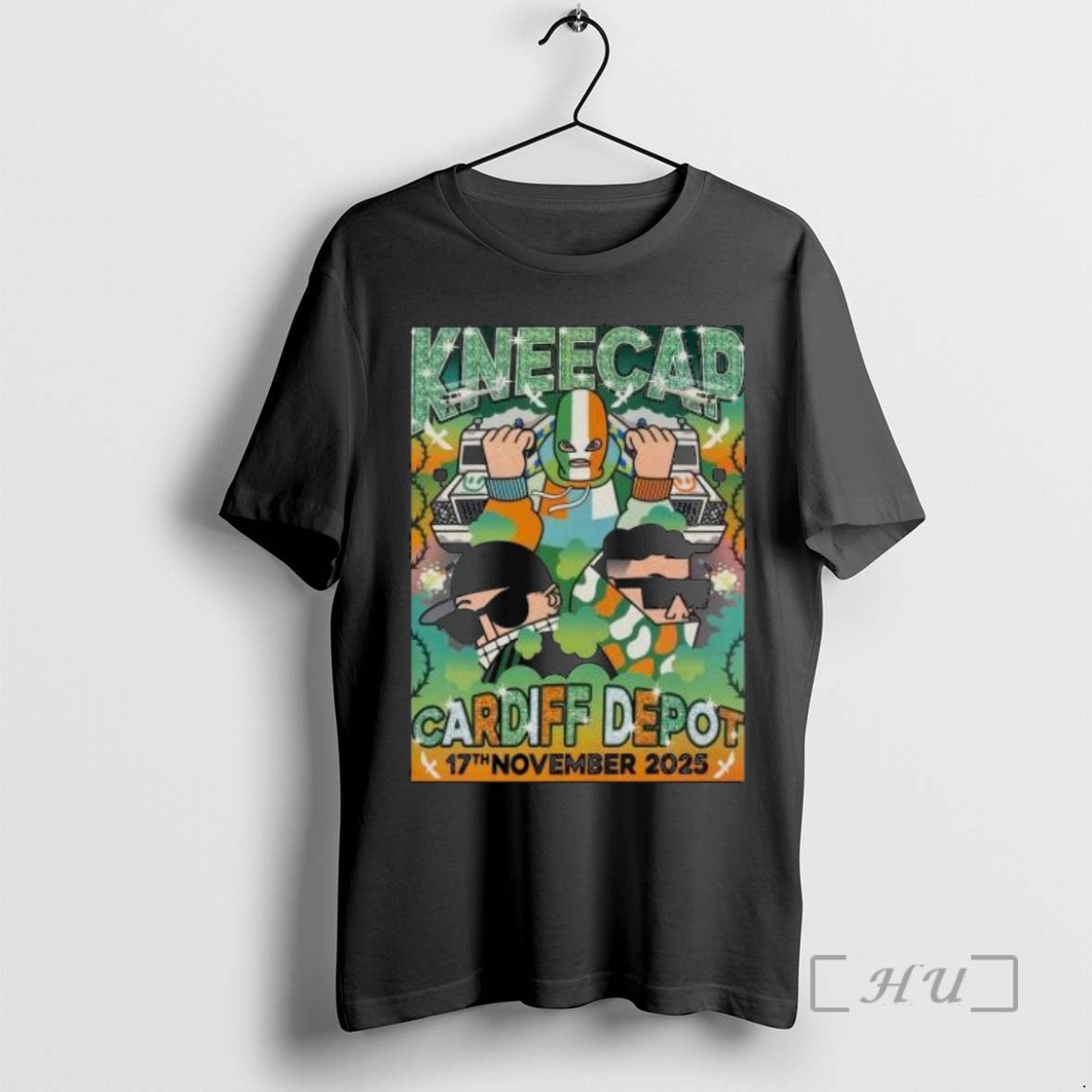 Officials Kneecap November 17 2025 Cardiff Depot Circle Black T-Shirts, Hoodie, Sweatshirt | InkNestWear.com