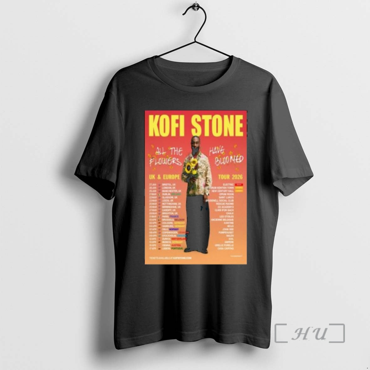 Officials Kofi Stone Uk Europe Tour 2026 Circle Black T-Shirts, Hoodie, Sweatshirt | InkNestWear.com