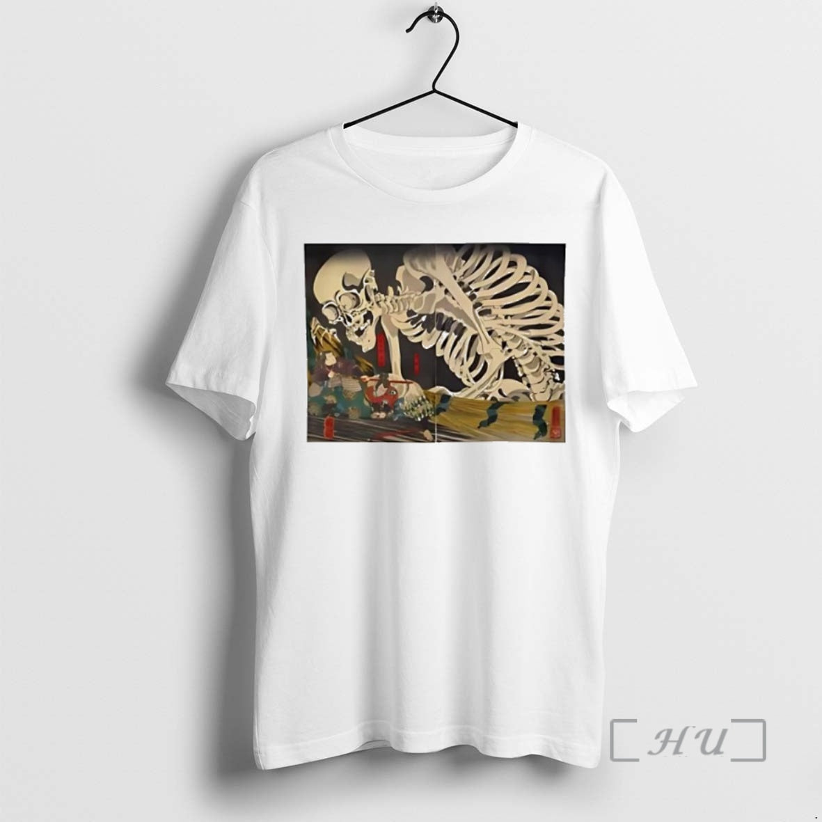 Officials Kuniyoshis Giant Skeleton Picture T-Shirts, Hoodie, Sweatshirt | InkNestWear.com