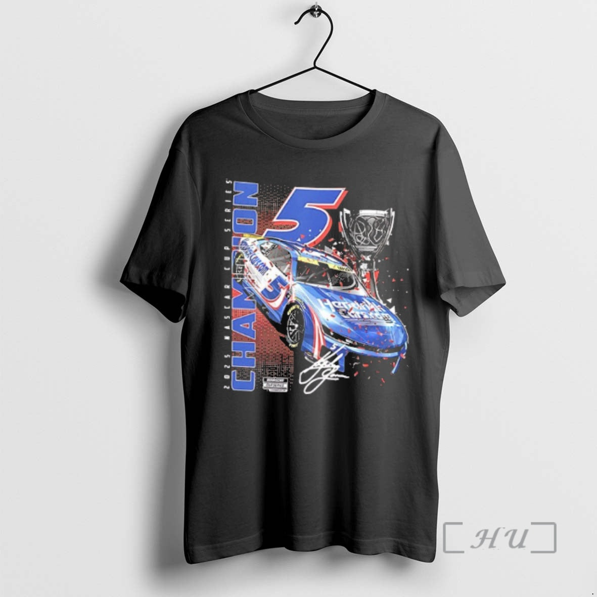 Officials Kyle Larson 2x 21 25 Nascar Cup Series Champion Signature 2 Sided Premium T-Shirts, Hoodie, Sweatshirt