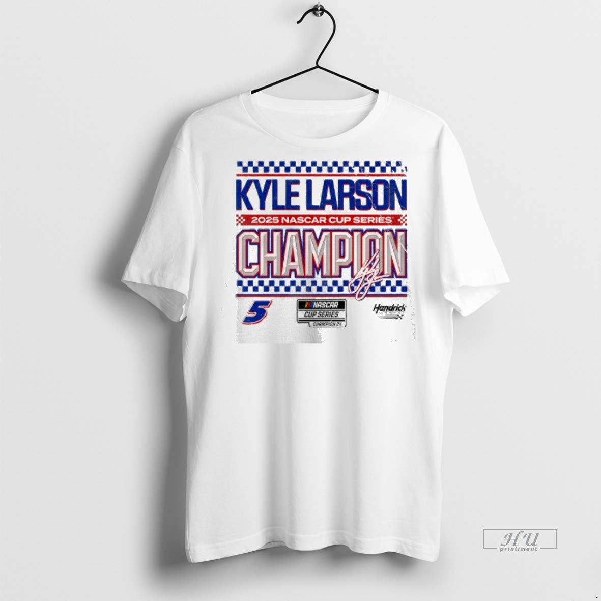 Officials Kyle Larson Hendrick 2025 Nascar Cup Series Champion Hendrick Motorsports Checkered Premium T-Shirts, Hoodie,...