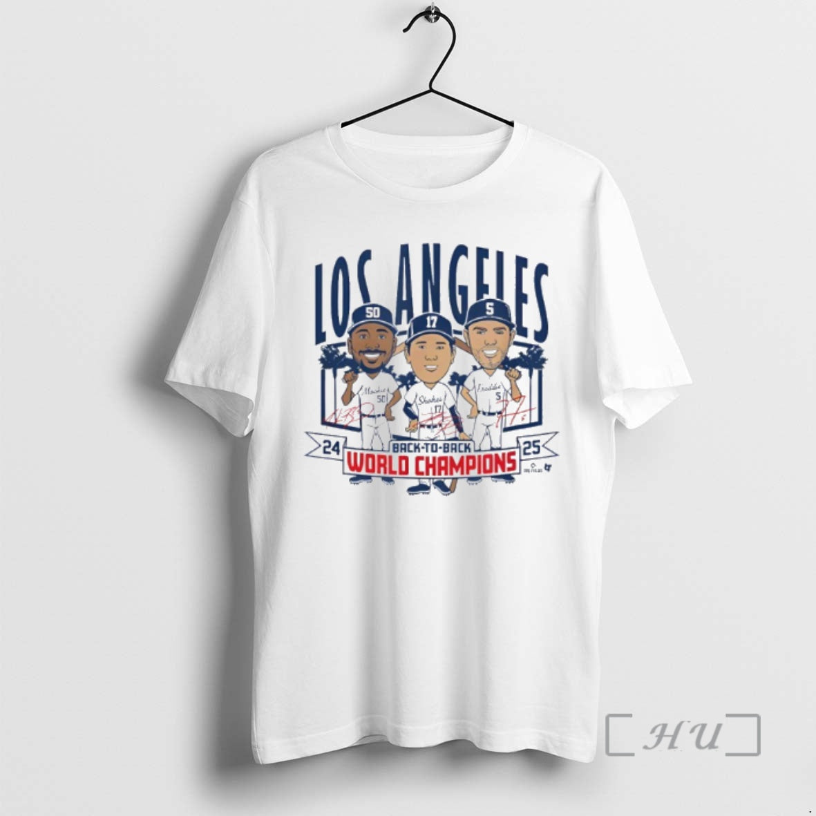 Officials La Baseball Back To Back World Champs Caricatures T-Shirts, Hoodie, Sweatshirt | InkNestWear.com