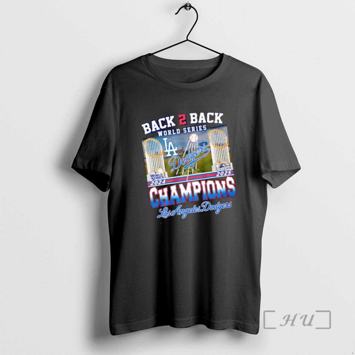 Officials La Dodgers Back To Back 2024 2025 World Series Champions Trophy Premium T Shirts Hoodie, Sweatshirt