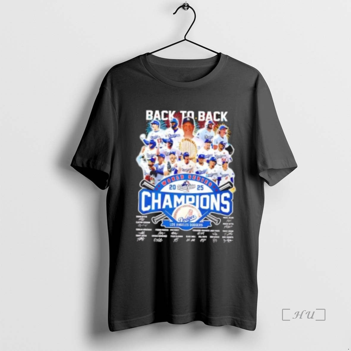 Officials La Dodgers Back To Back World Series Champions 2025 All Team Signature Premium T-Shirts, Hoodie, Sweatshirt