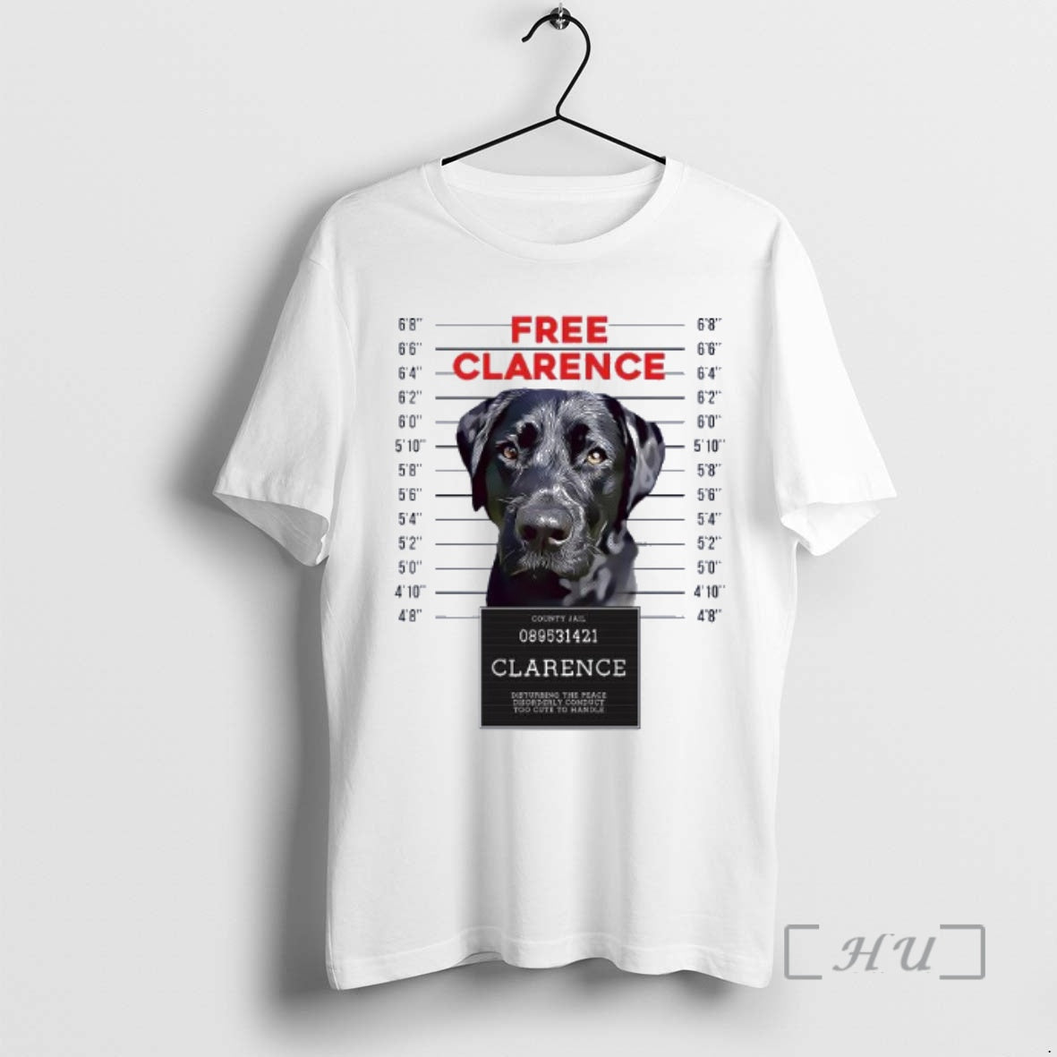 Officials Labrador Dog Mugshot Free Clarence T-Shirts, Hoodie, Sweatshirt | InkNestWear.com