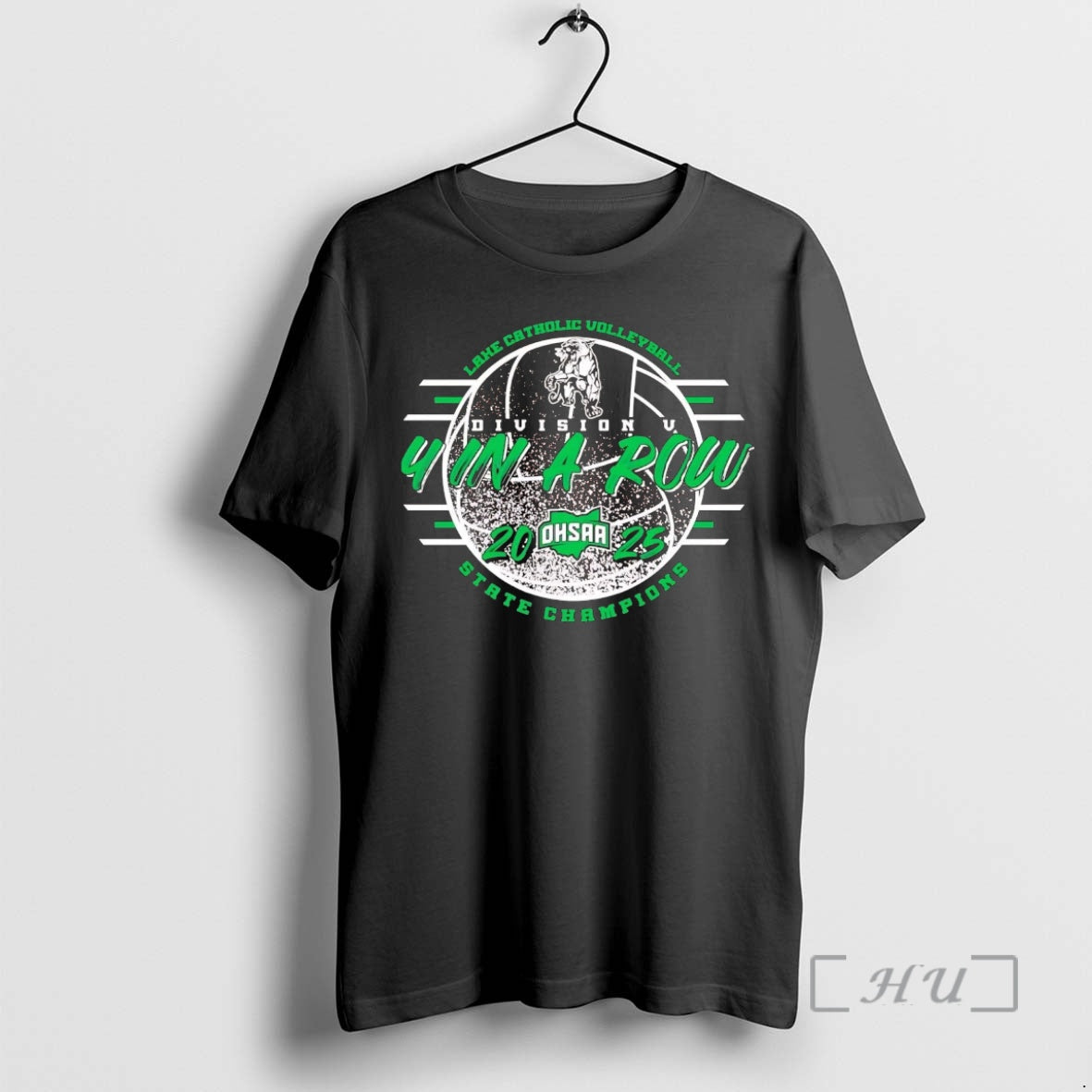 Officials Lake Catholic Volleyball 4 In A Row Ohsaa Division V State Champions 2025 Premium T-Shirts, Hoodie, Sweatshirt