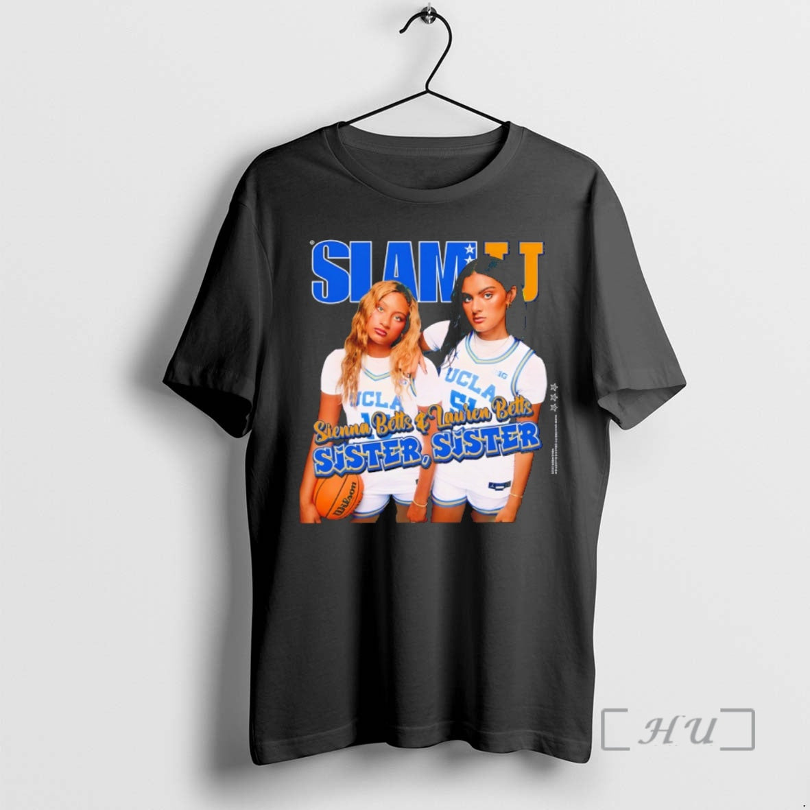 Officials Lauren Betts And Sienna Betts Sister Ucla Bruins Basketball Slam U Premium T Shirts