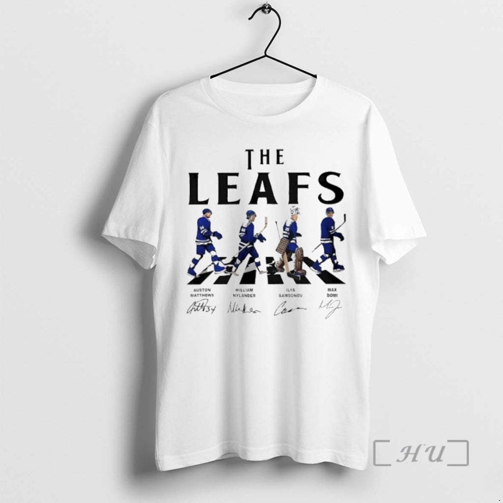 Officials Leafs Walking Abbey Road Signatures Ice Hockey T-Shirts, Hoodie, Sweatshirt | InkNestWear.com