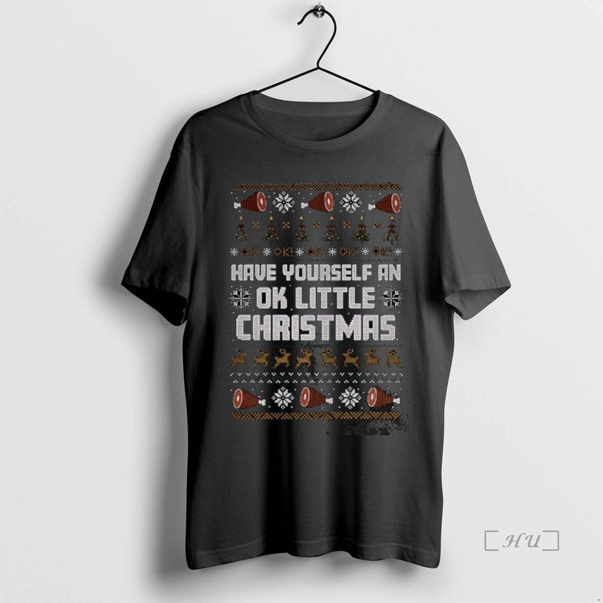 Officials Leigh Mcnasty Have Yourself An Ok Little Christmas Ugly Pork Trotters Premium T Shirts Hoodie, Sweatshirt