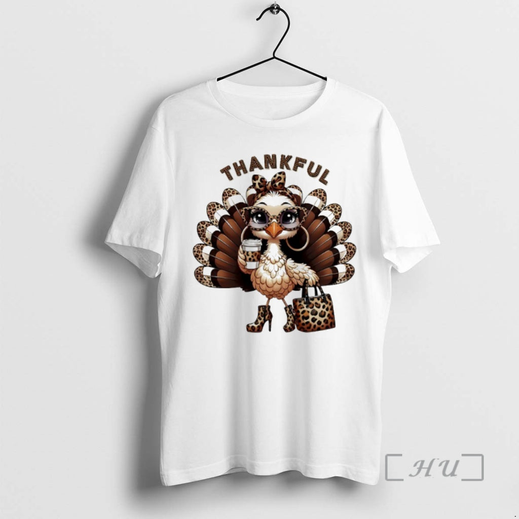 Officials Leopard Thankful Turkey Graphic T-Shirts, Hoodie, Sweatshirt | InkNestWear.com