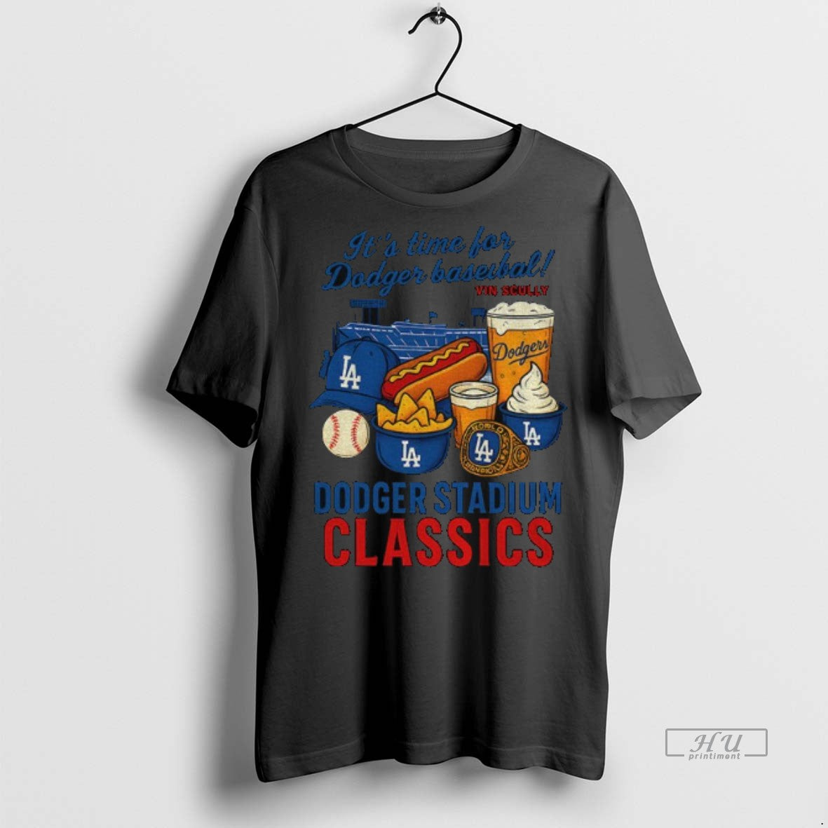 Officials Los Angeles Dodger Food Its Time For Dodger Baseball Dodger Stadium Classics Mlb Premium T-Shirts, Hoodie,...