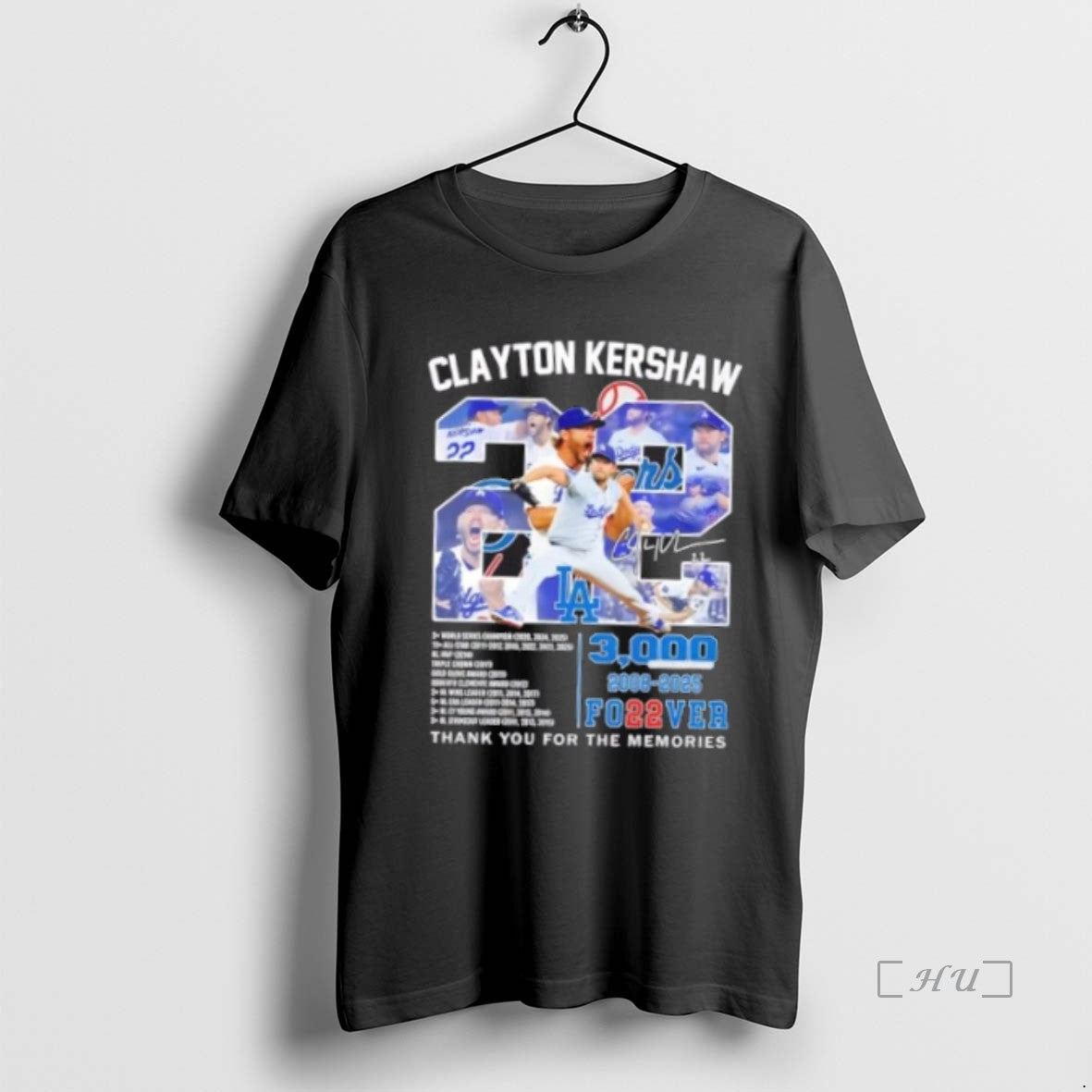 Officials Los Angeles Dodgers 2008 2025 Clayton Kershaw 3000 Forever Thank You For The Memories T-Shirts, Hoodie, Sweatshirt
