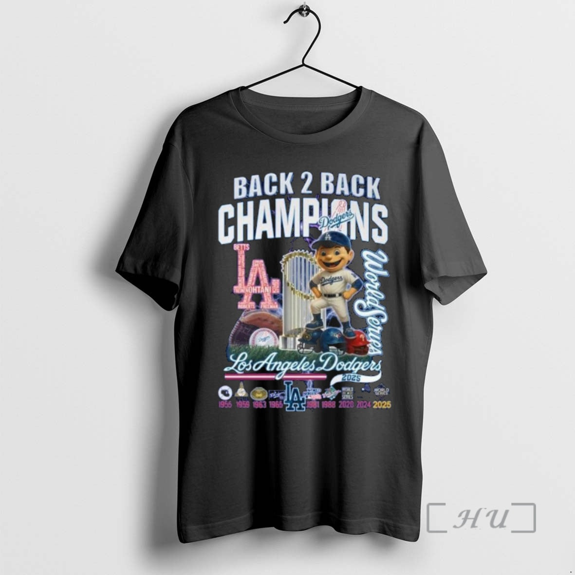 Officials Los Angeles Dodgers 2025 Back 2 Back World Series Champions Mascot 1955 2025 Premium T-Shirts, Hoodie, Sweatshirt