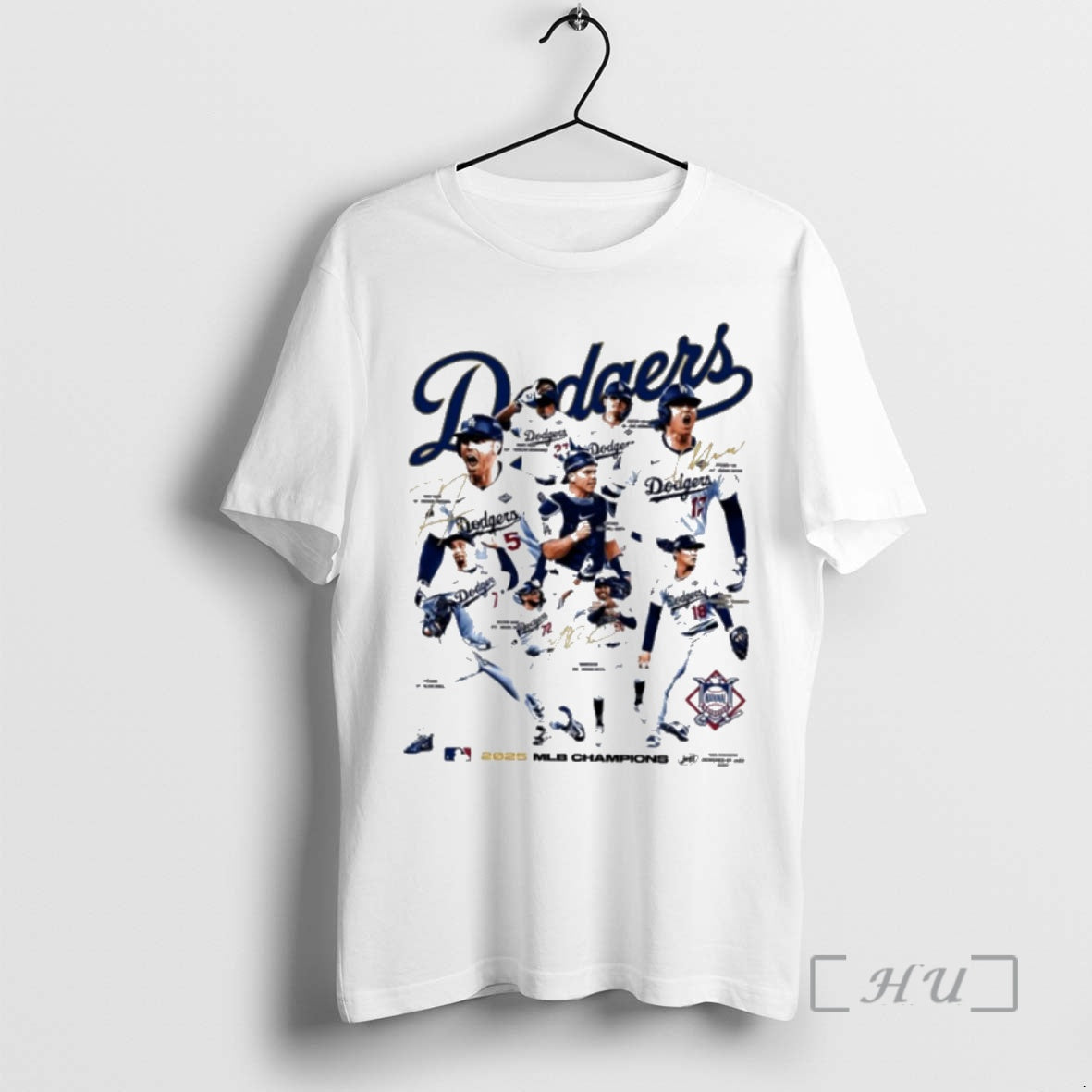 Officials Los Angeles Dodgers 2025 Mlb Champions Signatures T-Shirts, Hoodie, Sweatshirt | InkNestWear.com