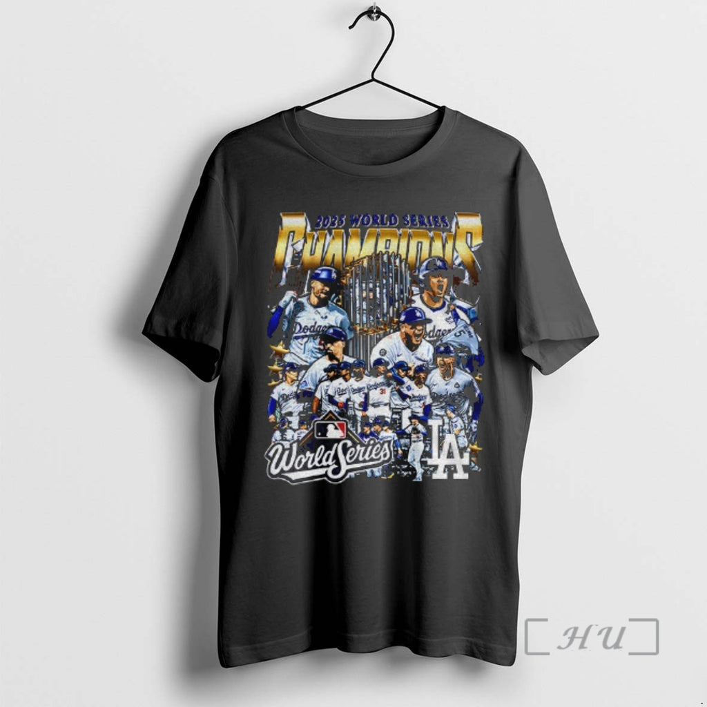 Officials Los Angeles Dodgers All Team 2025 World Series Champions Cup Graphic T-Shirts, Hoodie, Sweatshirt | InkNestWear.com